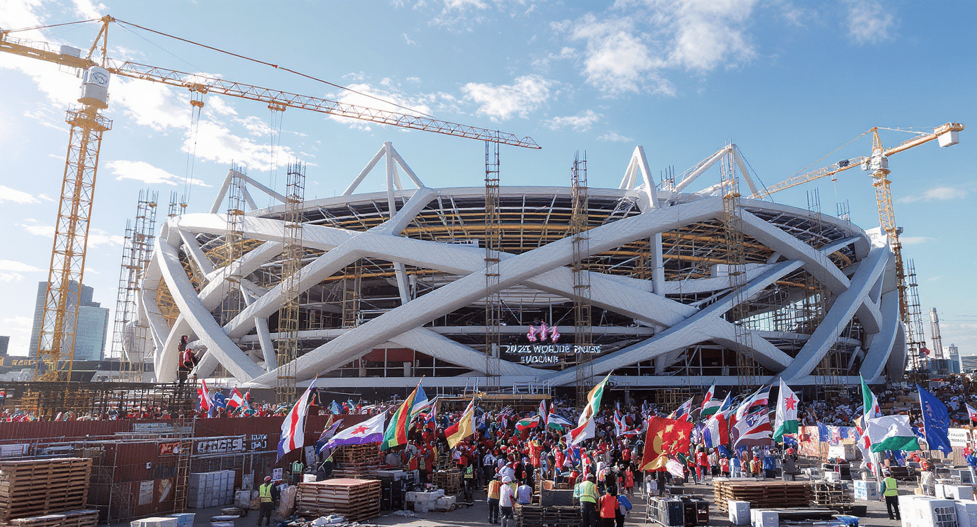 Préparatifs des pays hôtes pour le Mondial 2026 avec infrastructures sportives