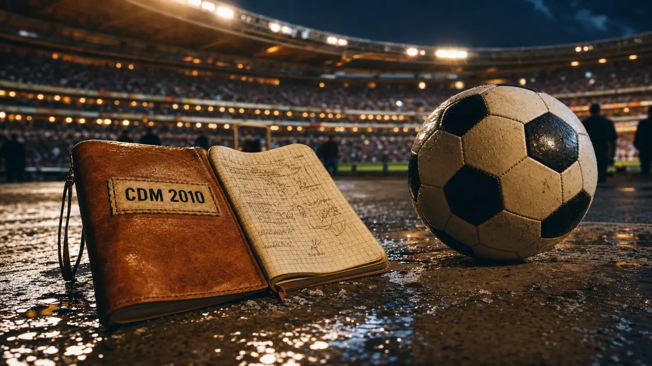 CDM 2010 : carnet de match et ballon de foot au stade
