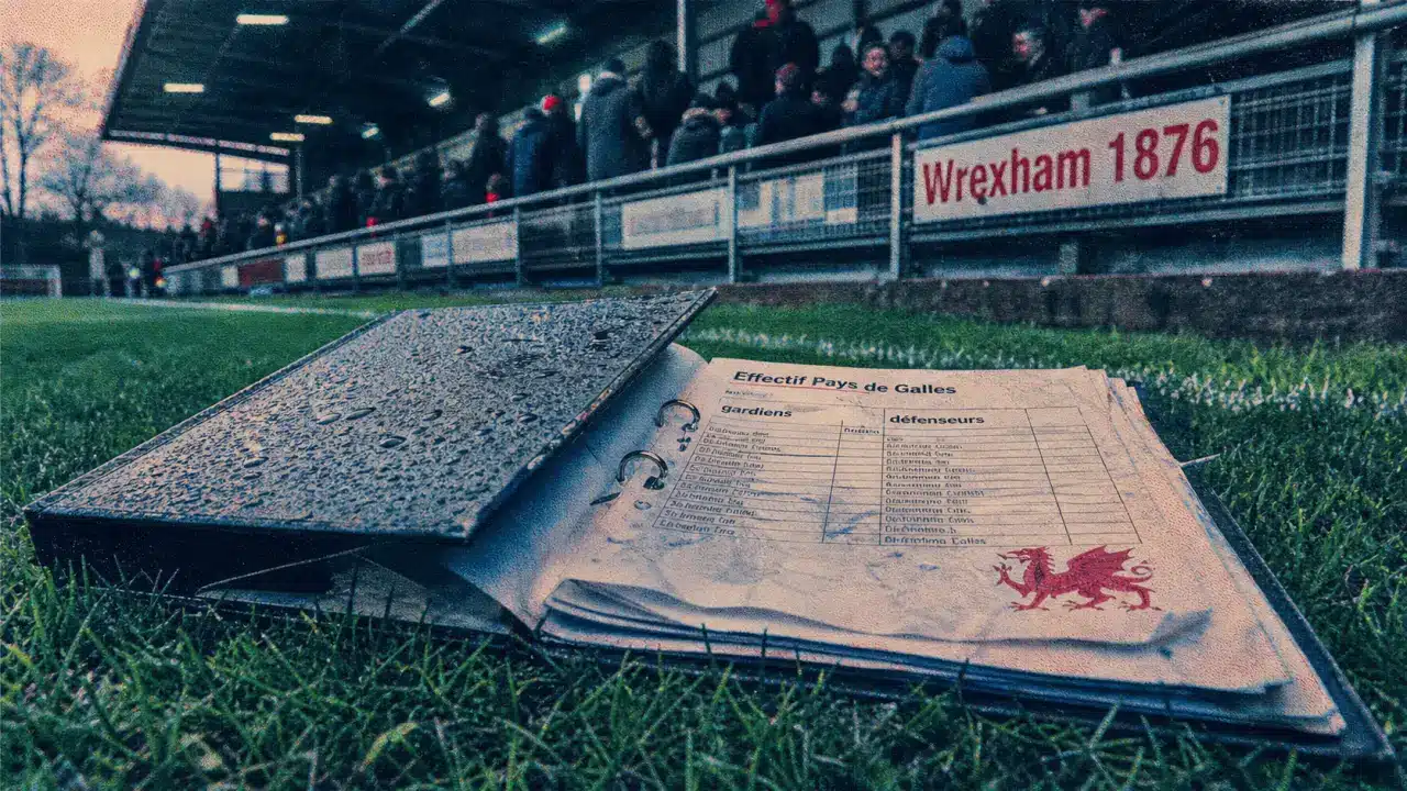 Équipe du pays de galles de football : classeur “Effectif” près de Wrexham