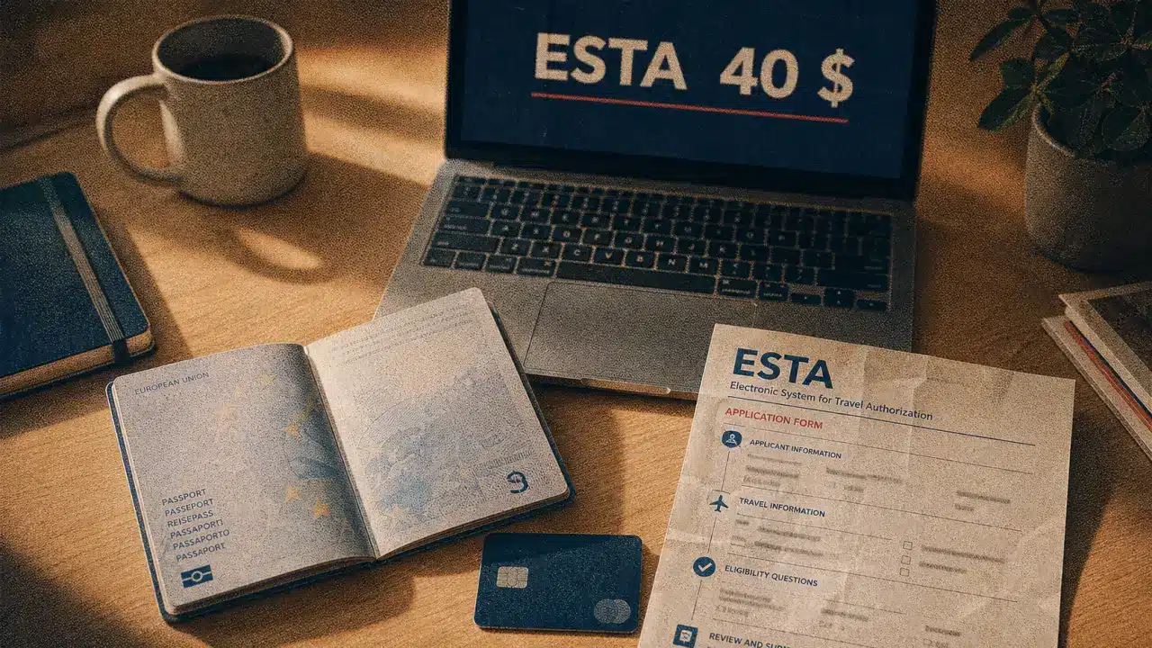ESTA 40 $ visa prix Etats-Unis sans visa