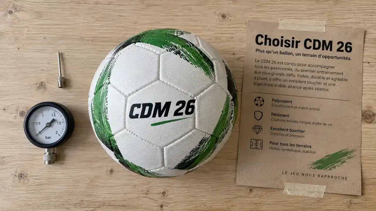 Ballon foot cdm 26 d’entraînement, à choisir selon l’usage