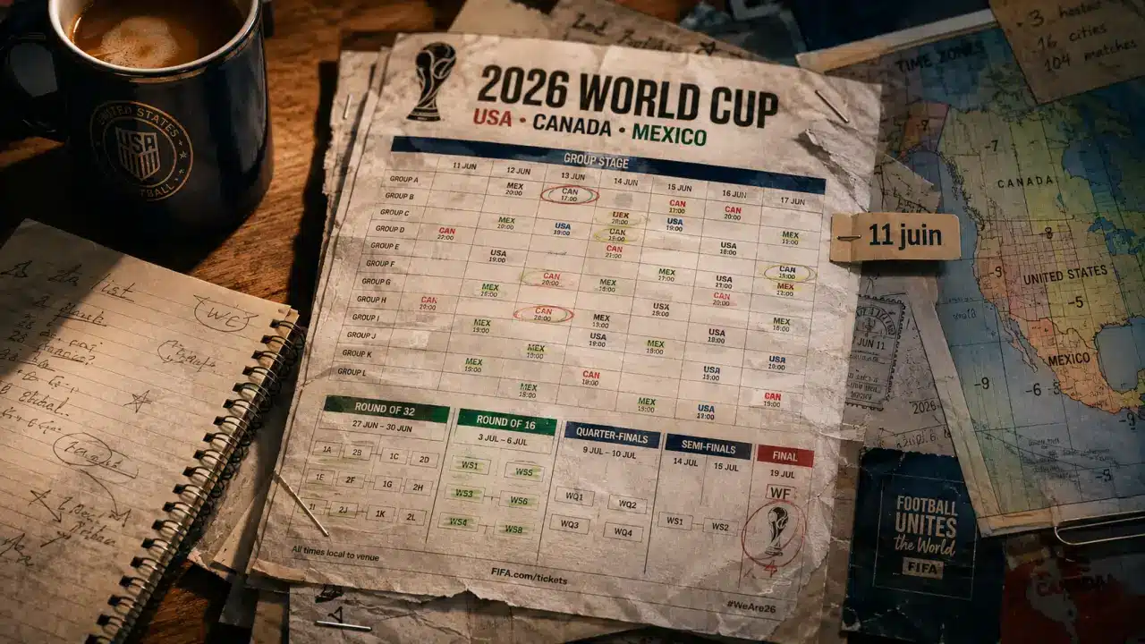 Calendrier cdm 2026 Coupe du monde 2026 phases