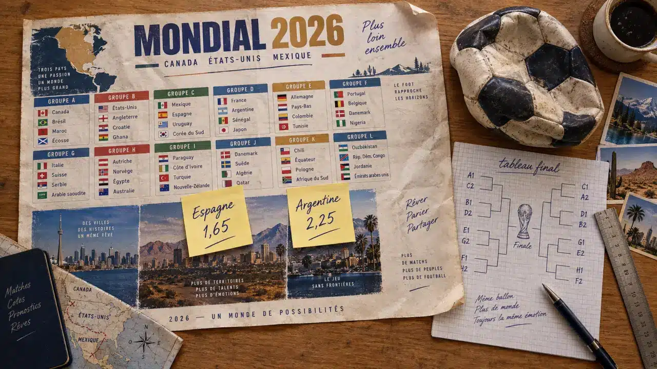 Pronostic coupe du monde 2026 : Espagne favorite