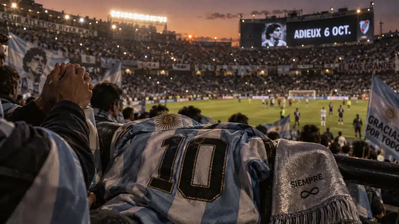 Fin de carrière Lionel Messi actualité : adieux au stade Monumental, maillot 10 et drapeaux